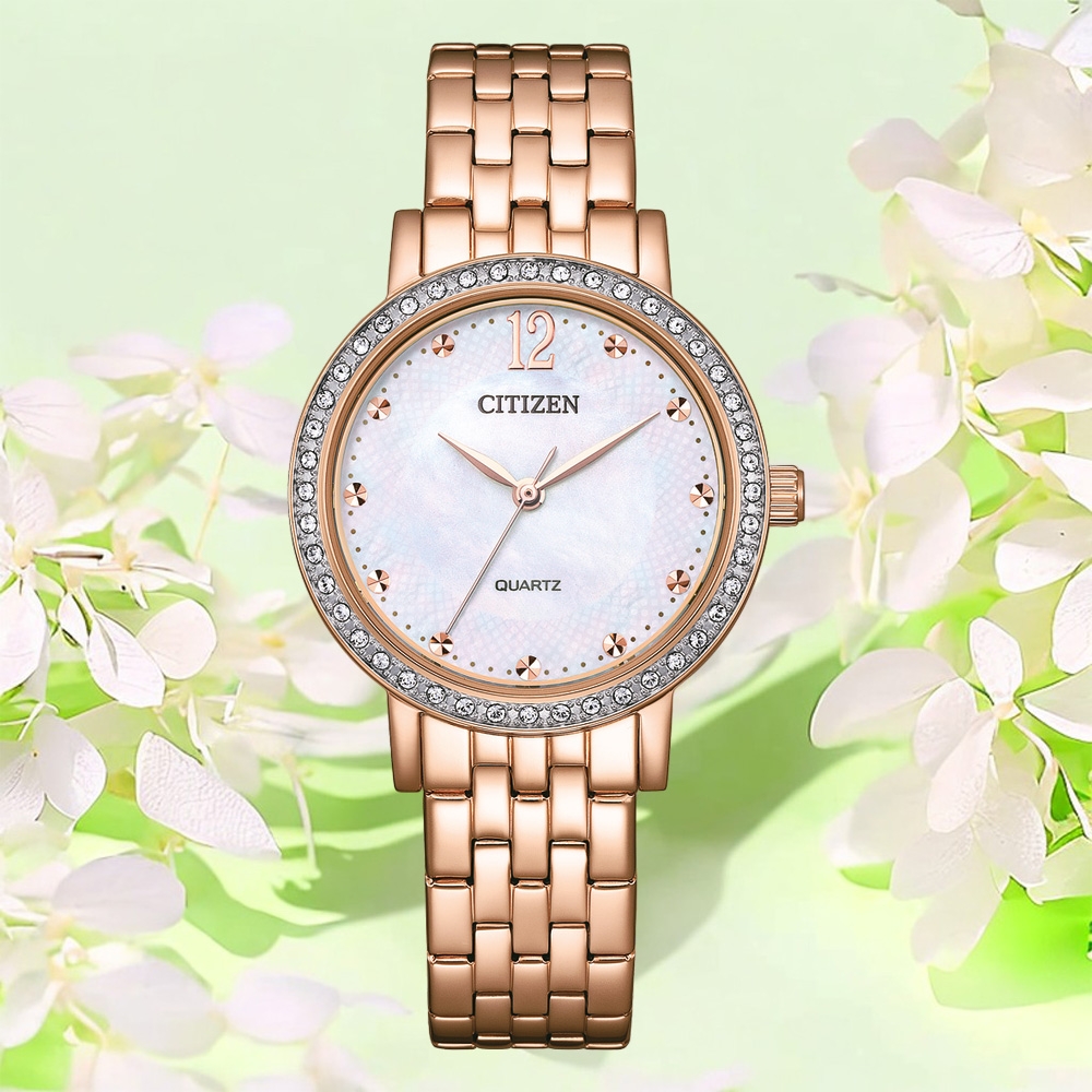 CITIZEN 星辰  璀璨時尚女錶-31.2mm EL3108-53D
