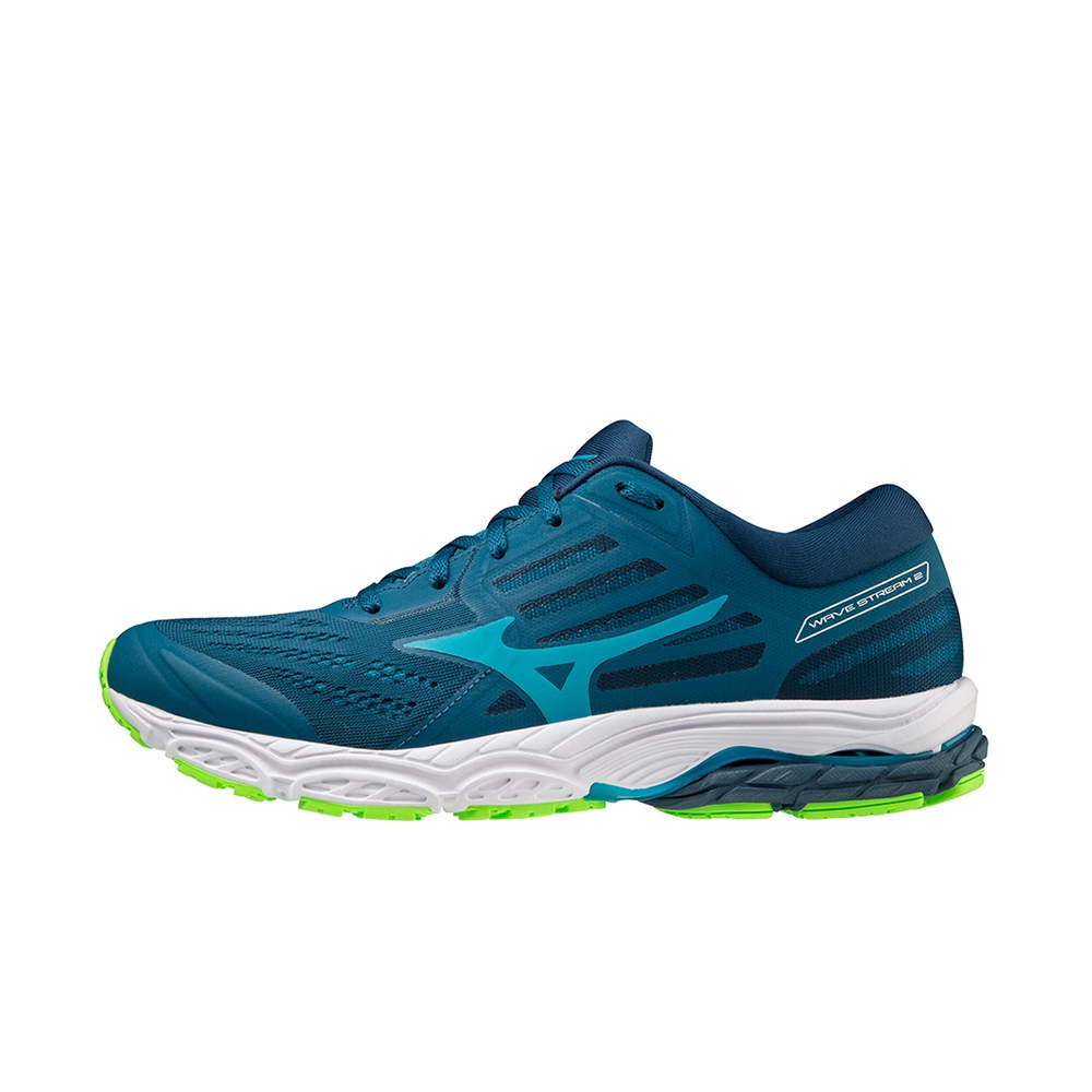 在銘　極上猿根付　19g 東Y8-0303☆2F Mizuno Wave Stream 2 [J1GC211918] 男女慢跑鞋彈力支撐美津濃緩震藍