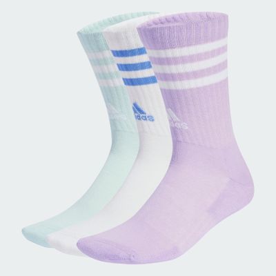 adidas 愛迪達 襪子 中筒襪 運動襪 3雙組 3S C SPW CRW 3P 紫白綠 JW2766