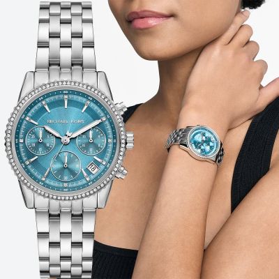 Michael Kors MK Ritz 晶鑽三眼計時女錶 618限定禮遇 送禮推薦-35mm MK7539