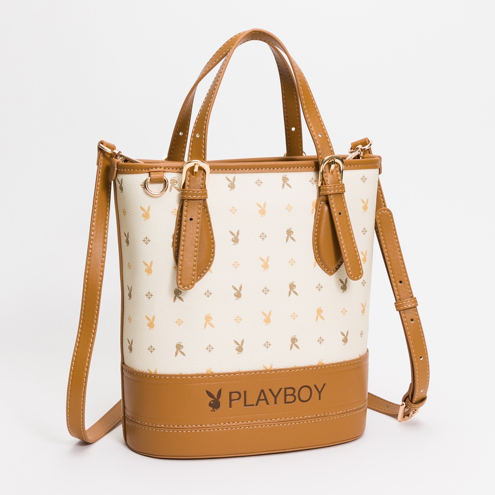 PLAYBOY - 水桶包 Dynamic系列 - 米色