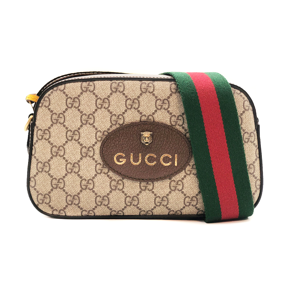 GUCCI 虎頭綠紅綠織帶相機斜背包(476466-咖) | GUCCI | Yahoo購物中心