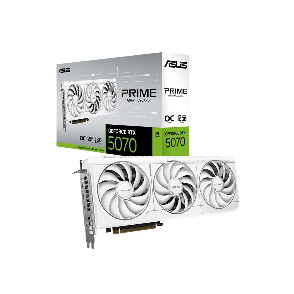 華碩PRIME-RTX5070-O12G-WHITE 顯示卡+華碩PRIME 850W ATX3.0 金牌電源