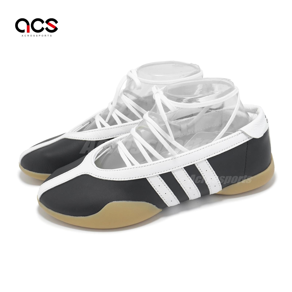 adidas 休閒鞋 Taekwondo Mei W 女鞋 黑 白 芭蕾風 復古 薄底 綁帶 愛迪達 JR7031
