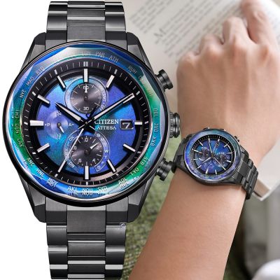 CITIZEN 星辰錶 ATTESA 光動能 五局電波錶 男錶 手錶-AT8314-53L