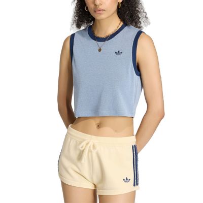 【Adidas 愛迪達】 TANK 短版 運動背心 女 - KS6789