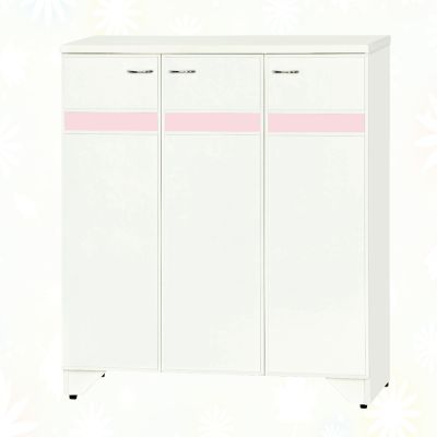 文創集-南亞塑鋼 曼尼 南亞塑鋼3尺三開門鞋櫃-90.9x36.5x103.5cm免組