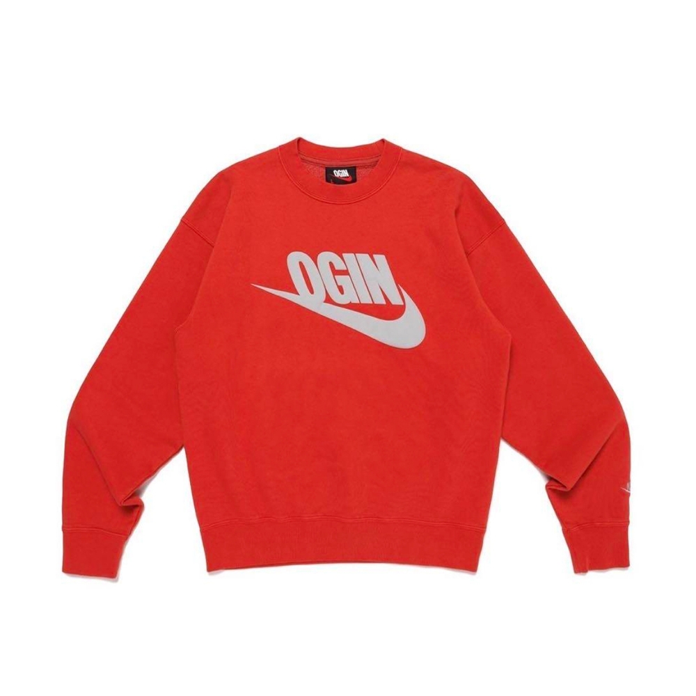 NIGO x Nike AS NRG Crew Fleece Red 大學踢磚紅聯名款FV5942-687