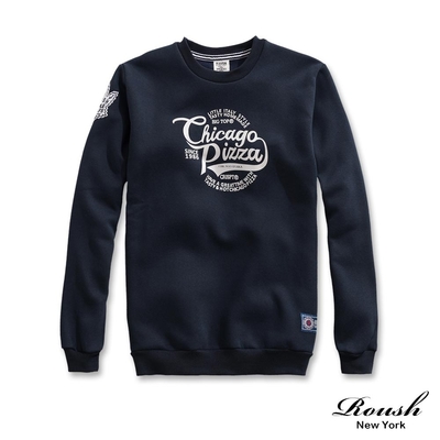 Roush Chicago Pizza美式刷毛大學TEE(2411601)