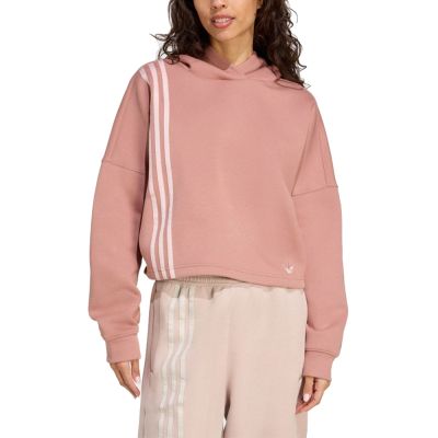 【Adidas 愛迪達】 3 STRIPES HOODY 連帽長袖上衣 女 - JW3601