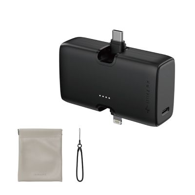 【iNMARK】5000mAh 小方塊行動電源 二合一快充版 可上飛機/PD快充/二口輸出/手機支架