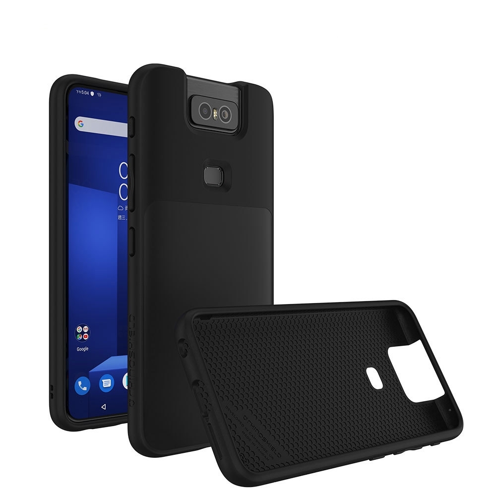 犀牛盾ASUS Zenfone 6 SolidSuit防摔背蓋手機殼- 經典黑| 保護殼/皮套