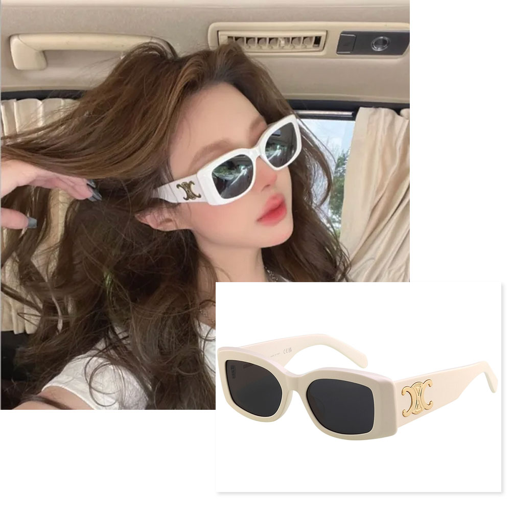 CELINE 凱旋門 太陽眼鏡(象牙白)CL40282U