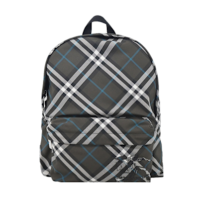 BURBERRY 經典格紋後背包(棕色)