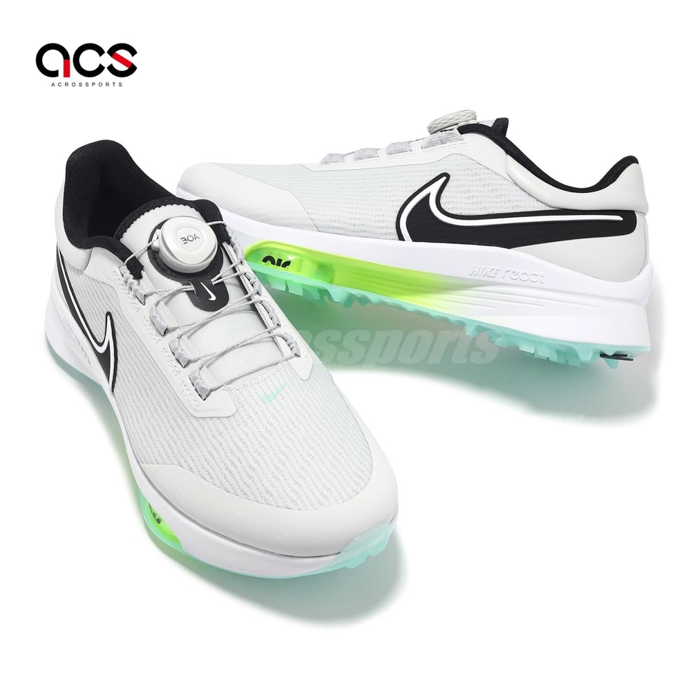 Nike 高爾夫球鞋Air ZM Infinity TR Next% Boa 男鞋寬楦灰黑防潑水
