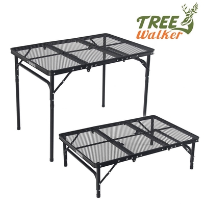 TREEWALKER 三折鋼網摺疊桌(露營桌、烤肉桌)