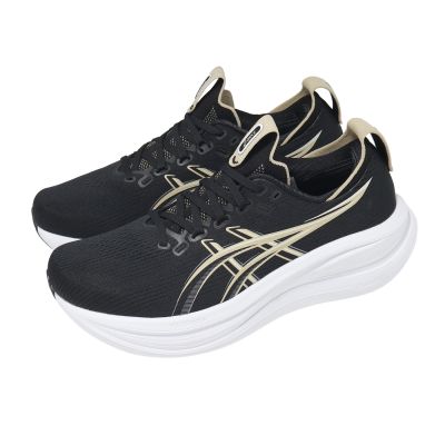 Asics 亞瑟士 慢跑鞋 GEL-Nimbus 28 2E 寬楦 男鞋 黑 白 緩震 運動鞋 1011C144002