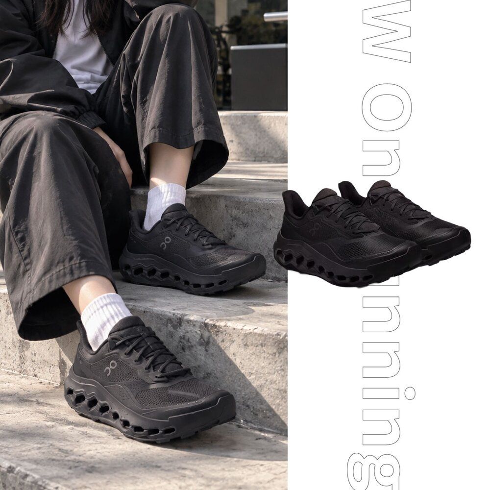 W On Running Cloudhorizon 2 WP 極致全黑 防潑水 登山鞋 女鞋 ON3WG10201043