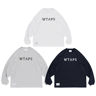 WTAPS ACADEMY LS CTPL WHITE ロンT 25SS L WTAPS】ACADEMY / LS / CTPL (WTAPS/Tシャツ・カットソー) 251ATDT