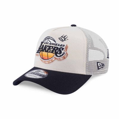 NEW ERA 男女 9FORTY AF 卡車帽 LEAGUE MIX FW25 洛杉磯湖人 白/黑 NE14700936