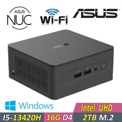 ASUS 華碩 NUC 13 PRO {YAIN5-012 W}迷你電腦(i5-13420H/16G D4/2TB/WIN11)(RNUC13ANHI500009I)