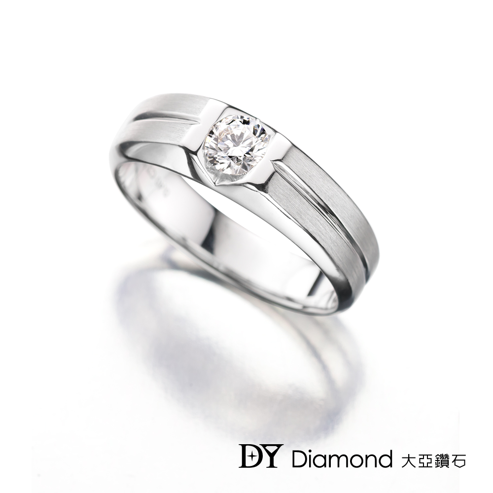 DY Diamond 大亞鑽石 18K金 0.20克拉 時尚設計男戒