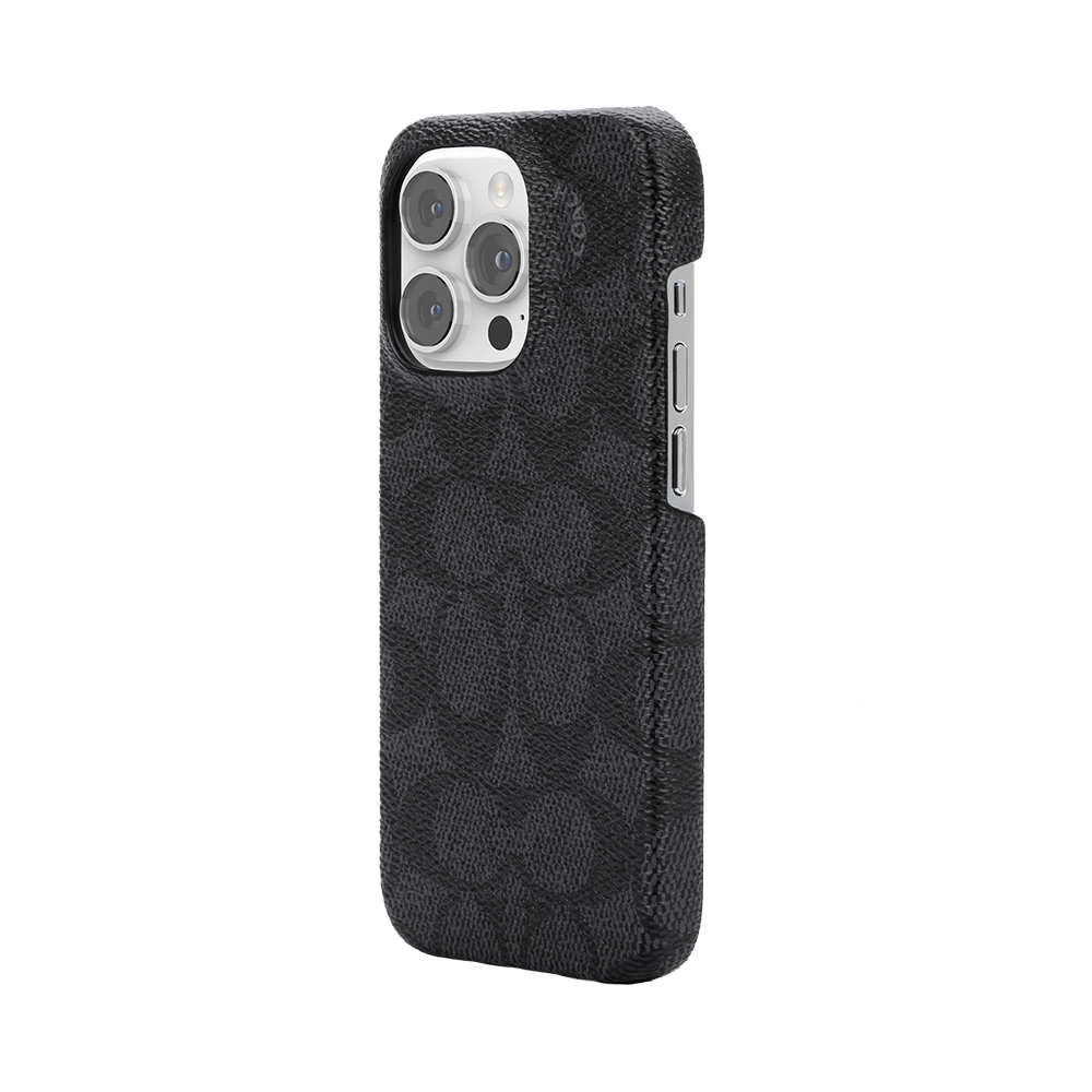 COACH】iPhone 12 & 13 Pro Max 精品手機殼灰色經典大C | 保護殼/皮套