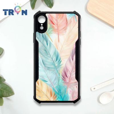 TRON iPhone XR 羽毛系列 四角防摔 機甲殼 軟硬殼 手機殼