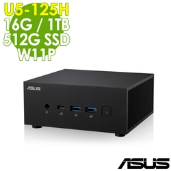 ASUS 華碩Mini PC PN65 迷你商用電腦(Ultra 5-125H/16G/1TB+512G SSD