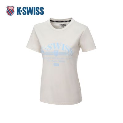 K-SWISS 短袖T恤 26SS TEE 6 W 短上衣 女短袖上衣 黃色 1913703-704