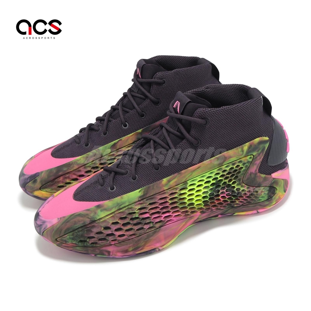 adidas 籃球鞋AE 1 MX Fuchsia 男鞋粉紅迷彩緩震愛德華茲愛迪達IG6610
