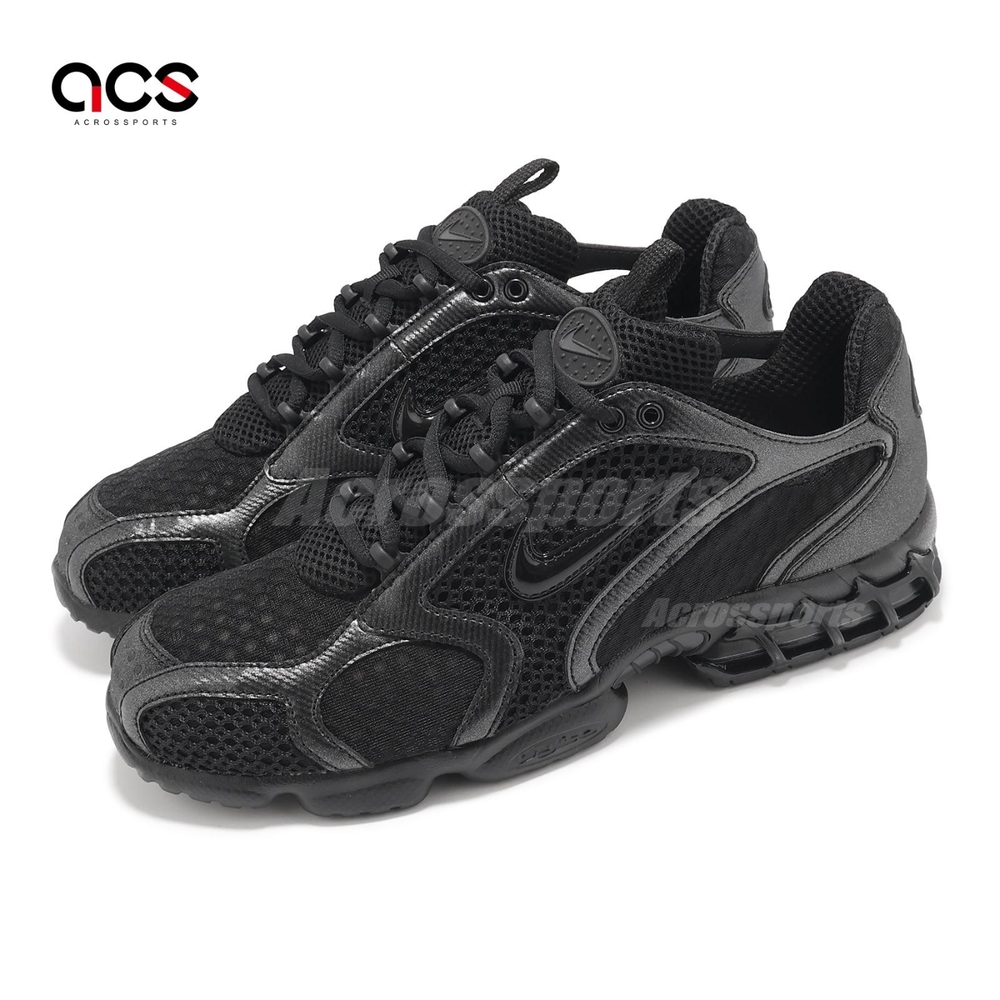 Nike 休閒鞋 Air Zoom Spiridon Cage 2 男鞋 女鞋 黑 Triple Black HM8497-010