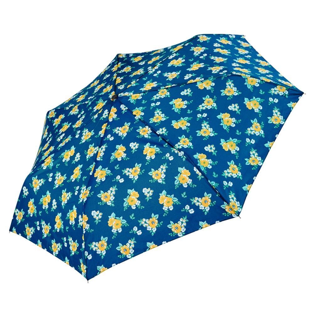 RAINSTORY沁藍花漾抗UV個人加大自動傘