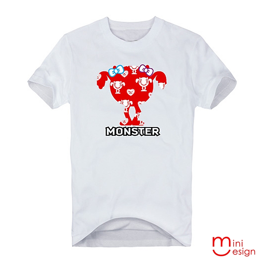 四眼怪潮流設計短T 三色-Minidesign (白色)