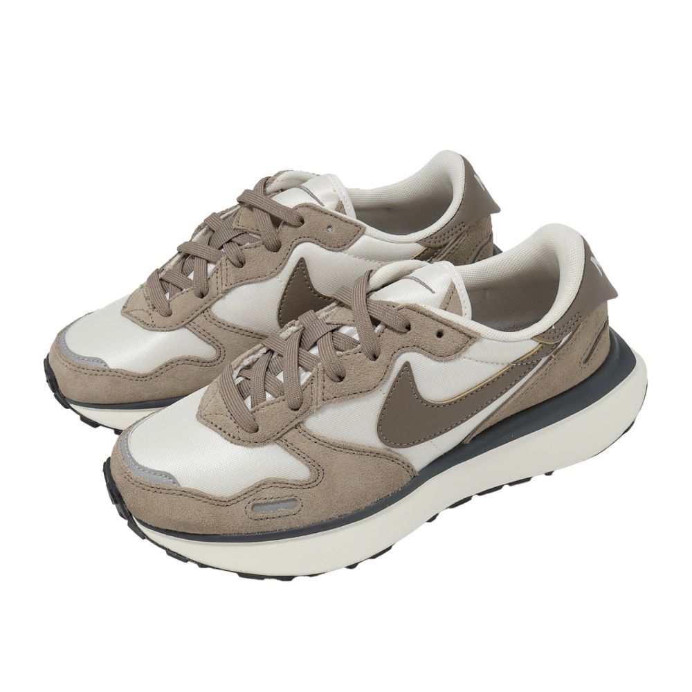 Nike 休閒鞋 Wmns Phoenix Waffle 女鞋 米 棕 拼接 麂皮 FD2196-005