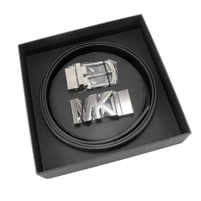 Michael Kors 附原廠禮盒-雙金屬扣頭皮帶36R4LBLY4B(深咖)