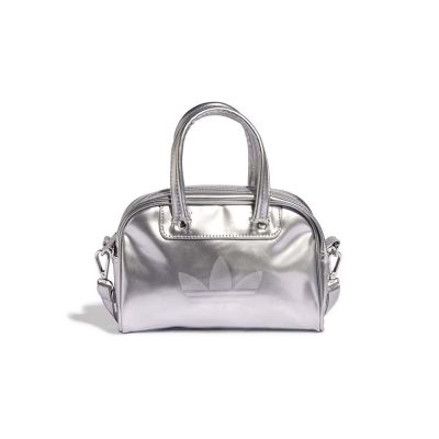 Adidas Adicolor Mini Bowling Bag 保齡球包 手提肩背 小包 銀色 KD7839[台灣現貨