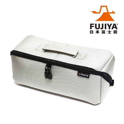 【FUJIYA日本富士箭】經典高緩衝大開口工具收納袋(中)-科技灰(FTC2-MIG)
