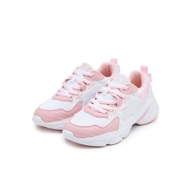 FILA官方直營 HIDDEN TAPE 11 女休閒運動鞋-白/粉 5-C921Z-155