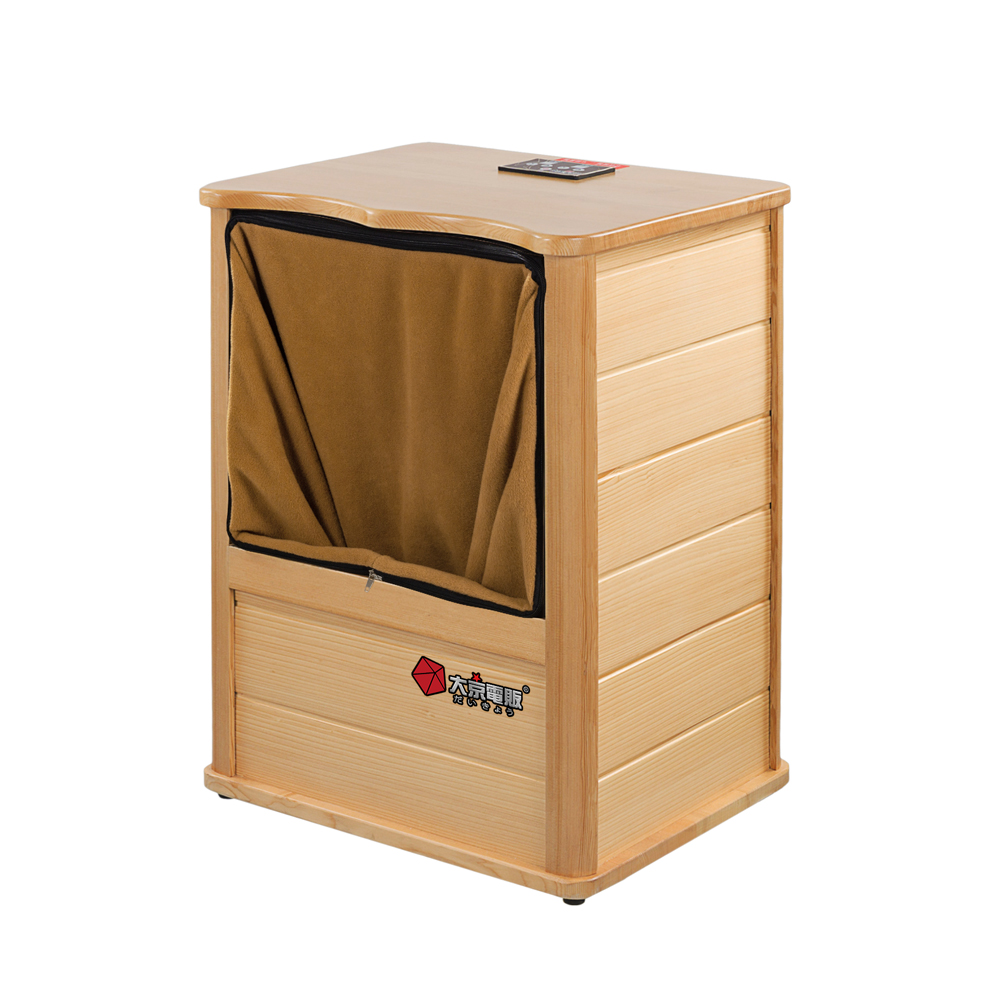 大京電販】遠紅外線加熱原木桑拿桶-旗艦版大型-單口布套款(泡腳機/泡腳
