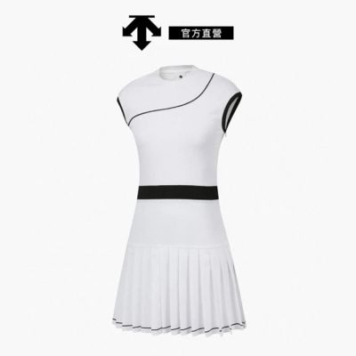 【DESCENTE】GOLF 迪桑特 HYBRID DRESS 女士 高爾夫球連身裙(白色)