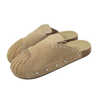 adidas 愛迪達 穆勒鞋 Adimule Superstar 男鞋 女鞋 棕 麂皮 貝殼頭 懶人鞋 KZ6604