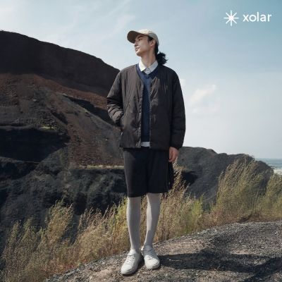 PROJEXT 恆溫V領鋪棉外套 黑色 Xolar V-Neck Insulated Jacket 保暖恆溫