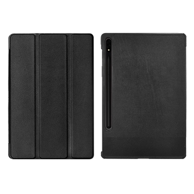 Metal-Slim Samsung Galaxy Tab S9 SM-X710/SM-X716 高仿小牛皮三折站立磁吸皮套