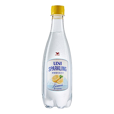 統一 UNI SPARKLING檸檬風味氣泡水 PET(500mlx24入/箱)