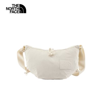 【The North Face 官方旗艦】 北面男女款米白色休閒單肩包｜81DSQLI 斜背包