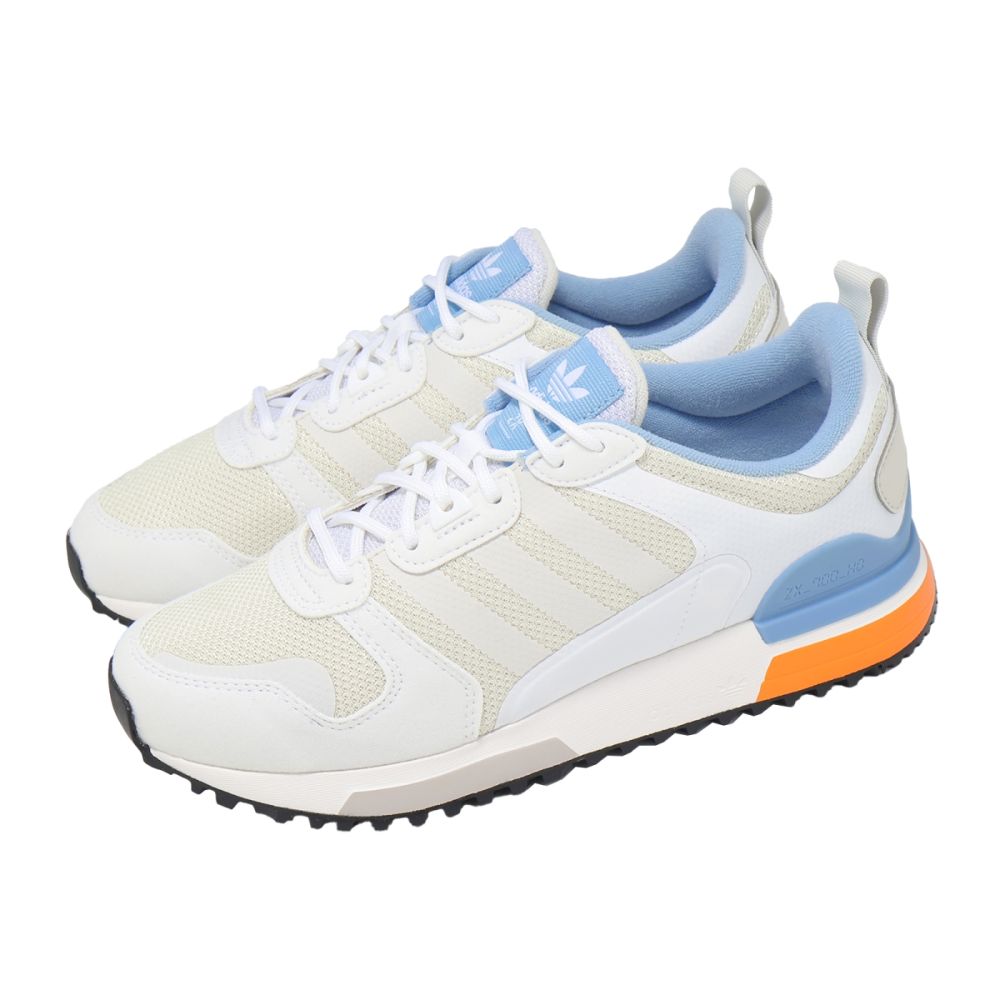 adidas 愛迪達休閒鞋ZX 700 HD J 大童女鞋白藍復古拼接運動鞋HP8872
