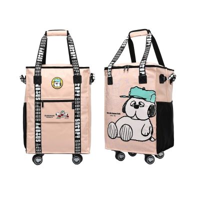 (福利品)【SNOOPY 史努比】 75週年/歐拉夫/好朋友-拖輪旅行袋(輪子可拆卸)-多款任選