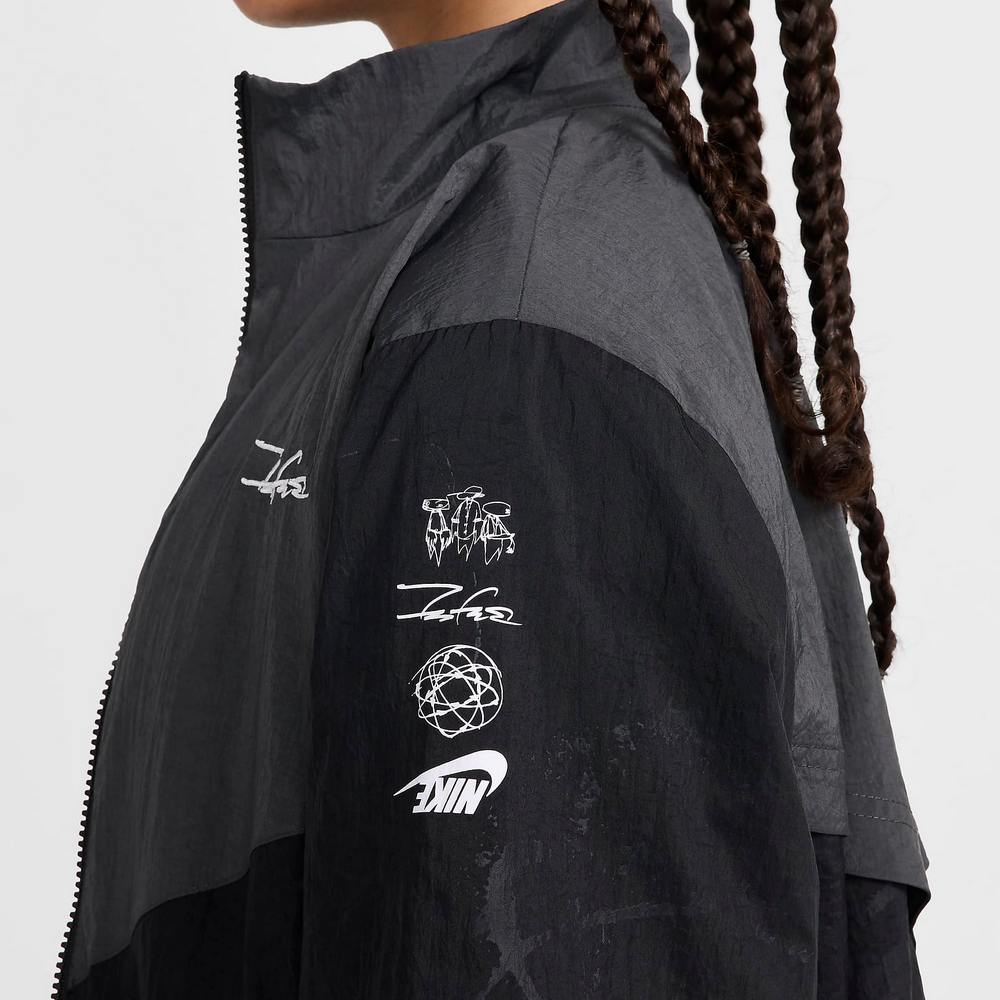 NIKE AS W NSW BRKNG WR JKT 女休閒外套-黑灰-HF6069010 | NIKE