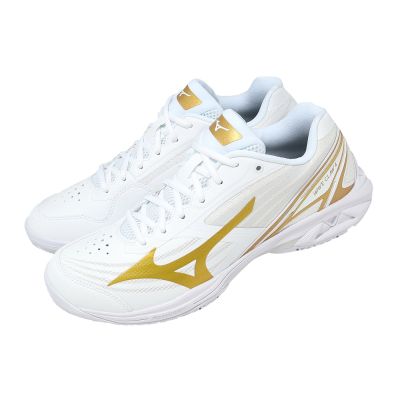 Mizuno 美津濃 羽球鞋 Wave Claw 4 寬楦 男鞋 女鞋 白 緩震 回彈 室內運動 71GA2643-18